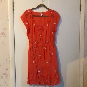 Orange Old Navy dress! Size L